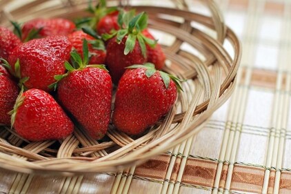 Strawberries have seeds on the outside. (Pixabay) Strawberries have seeds on the outside. (Pixabay)