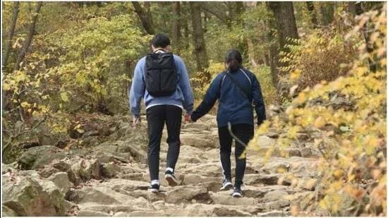 The word ‘saunter’, from the French ‘Saint Terre’, connotes a walk at a slow and relaxed pace and denotes a walk of mental peace, as if one has all the time in the world. (HT Photo)