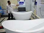 A heat stroke centre at the RML Hospital, in New Delhi. (Vipin Kumar/ Hindustan Times)