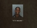 Tavis Scott's Miami mug shot featured merchandise.