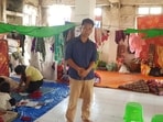 Nekgilal Suantak, who fled through jungles to escape the violence, at a relief camp in Churachandpur. (HT PHOTO) Nekgilal Suantak, who fled through jungles to escape the violence, at a relief camp in Churachandpur. (HT PHOTO)