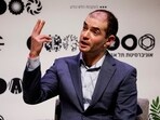 Ilya Sutskever speaks during a talk at Tel Aviv University in Tel Aviv, Israel.