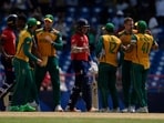 South Africa beat England by 7 runs.