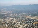 Silicon Valley; specifically, the North First Street area of San Jose, looking southbound down Interstate 880 towards downtown San Jose.