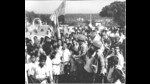 The Indian tricolour is unfurled in Goa on December 22, 1961, two days after the Portuguese surrender. (HT Archives)