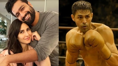 Katrina and Vicky watch Chandu Champion Katrina and Vicky watch Chandu Champion