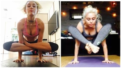 Miley Cyrus took to yoga a few years ago and mastered the astangha asana. She even gave a lesson to Jimmy Fallon on his show. Miley Cyrus took to yoga a few years ago and mastered the astangha asana. She even gave a lesson to Jimmy Fallon on his show.