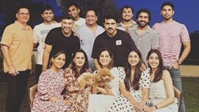 The couple invited all their friends and loved ones to the special day, partying into the evening to celebrate their daughter turning one. 