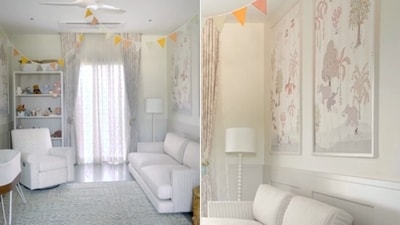The party’s theme is in line with the theme of Klin Kaara’s custom-made nursery that sees prints made specifically for her. 