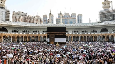 At least 98 Indian citizens have died of natural causes, old age and illness during this year’s Haj pilgrimage that was marked by searing heat and intense high temperatures (AFP) At least 98 Indian citizens have died of natural causes, old age and illness during this year’s Haj pilgrimage that was marked by searing heat and intense high temperatures (AFP)