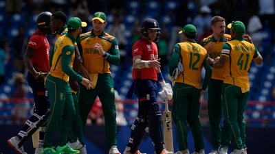 South Africa beat England by 7 runs. (AP) South Africa beat England by 7 runs. (AP)
