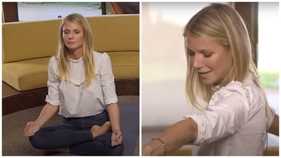 Iron Man star Gwyneth Paltrow is also a yoga fan. However she did earn some flak when she suggested she might have been the one to bring yoga to the US. Iron Man star Gwyneth Paltrow is also a yoga fan. However she did earn some flak when she suggested she might have been the one to bring yoga to the US. 