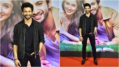 Rohit Saraf looked sharp at the screening of Ishq Vishk Rebound in a black T-shirt, teamed with a matching black jacket and a pair of black trousers. Sporting his boyish smile, Rohit made his way right into our hearts. (HT Photos/Varinder Chawla) Rohit Saraf looked sharp at the screening of Ishq Vishk Rebound in a black T-shirt, teamed with a matching black jacket and a pair of black trousers. Sporting his boyish smile, Rohit made his way right into our hearts. (HT Photos/Varinder Chawla)