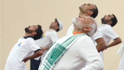 This year's theme, "Yoga for Self and Society," emphasises yoga's essential role in creating both individual well-being and societal welfare. (X/BJP)