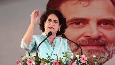 Congress leader Priyanka Gandhi during a public meeting in Rae Bareli, Uttar Pradesh. (PTI) Congress leader Priyanka Gandhi during a public meeting in Rae Bareli, Uttar Pradesh. (PTI)