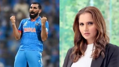 Ace cricketer Mohammed Shami (left) and tennis leged Sania Mirza (right).