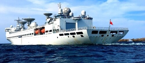 Yuan Wang 7  ballistic missile tracker 1000 km south of Kaniyakumari.