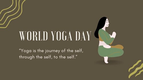 "Yoga is the journey of the self, through the self, to the self." 🧘♂️ - The Bhagavad Gita (HT Photo) "Yoga is the journey of the self, through the self, to the self." 🧘♂️ - The Bhagavad Gita (HT Photo)