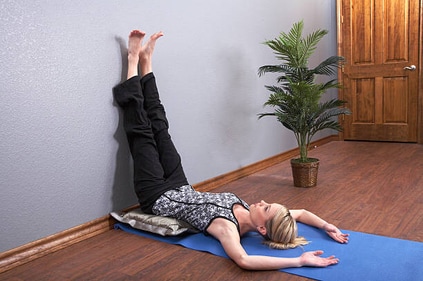 Legs up the wall is the best pose for restoring the body and mind. (gettyimages) Legs up the wall is the best pose for restoring the body and mind. (gettyimages)