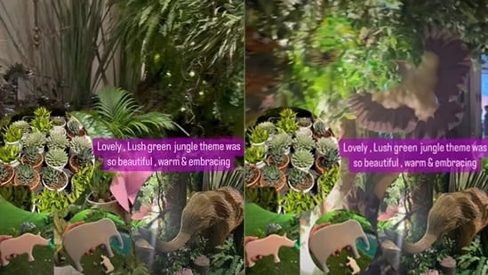 The party was jungle-themed, and everything, from the decor and food to the games, activities, and visuals, reflected the theme.