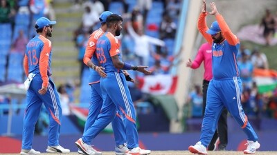 Bangladesh got off to a good start with openers Litton Das and and Tanzid Hasan putting up an opening stand of 35 runs in 27 balls. It was all downhill for Bangladesh after Litton fell to Hardik Pandya in the fifth over. (BCCI-X) Bangladesh got off to a good start with openers Litton Das and and Tanzid Hasan putting up an opening stand of 35 runs in 27 balls. It was all downhill for Bangladesh after Litton fell to Hardik Pandya in the fifth over. (BCCI-X)