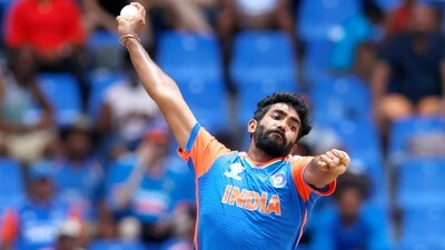 Jasprit Bumrah was a standout once again for India, recording figures of 2/13 in his three overs. (Surjeet Yadav) Jasprit Bumrah was a standout once again for India, recording figures of 2/13 in his three overs. (Surjeet Yadav)