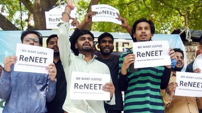 In the HT NEET UG Poll, a majority of individuals are still firm on their demand for a complete scrapping of the examination.. (ANI Photo/Ritik Jain) In the HT NEET UG Poll, a majority of individuals are still firm on their demand for a complete scrapping of the examination.. (ANI Photo/Ritik Jain)