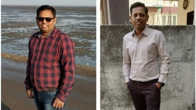 Gujarat businessman Niraj lost 23 kg in 10 months. (X/@SatejGohel) Gujarat businessman Niraj lost 23 kg in 10 months. (X/@SatejGohel)