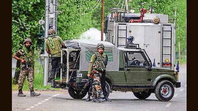 This is the third encounter between forces and militants in north Kashmir since Monday in which three militants of Lashkar-e-Taiba were killed and two soldiers sustained injuries. (PTI File)