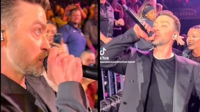 Justin Timberlake's pre-arrest LA concert footage surafces (Twitter (X)) Justin Timberlake's pre-arrest LA concert footage surafces (Twitter (X))