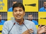 Delhi health minister Saurabh Bharadwaj (HT Photo)