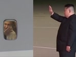 A video capturing Putin waving continuously from inside the plane as it departed Pyongyang has gone viral. A video capturing Putin waving continuously from inside the plane as it departed Pyongyang has gone viral.