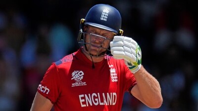 Jos Buttler's blitzkrieg sealed a comfortable 10-wicket win for England in the must-win Super 8 clash with the USA (AP)
