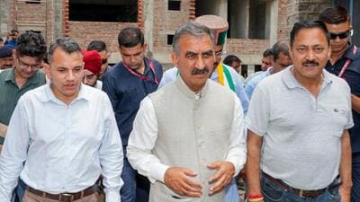 Himachal CM Sukhvinder Singh Sukhu inspecting the progress of the under-construction civil hospital at Dadasiba, Jaswan Pragpur, in Kangra (ANI) Himachal CM Sukhvinder Singh Sukhu inspecting the progress of the under-construction civil hospital at Dadasiba, Jaswan Pragpur, in Kangra (ANI)