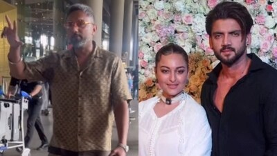 Sonakshi Sinha, Zaheer Iqbal wedding: Honey Singh was spotted arriving in Mumbai for the event. Sonakshi Sinha, Zaheer Iqbal wedding: Honey Singh was spotted arriving in Mumbai for the event.