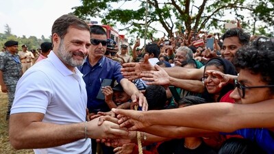 Congress leader Rahul Gandhi in Wayanad. (ANI) Congress leader Rahul Gandhi in Wayanad. (ANI)