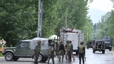 Security force personnel during an encounter with terrorists in Baramulla district on Wednesday. (PTI / File Photo) Security force personnel during an encounter with terrorists in Baramulla district on Wednesday. (PTI / File Photo)