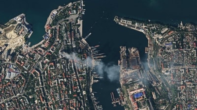 Russia-Ukraine War: An aerial view of the city of Sevastopol after a missile attack struck the headquarters of Moscow's Black Sea fleet in annexed Crimea. (File image) (AFP) Russia-Ukraine War: An aerial view of the city of Sevastopol after a missile attack struck the headquarters of Moscow's Black Sea fleet in annexed Crimea. (File image) (AFP)
