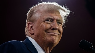 Former US President Donald Trump interacted with a young supporter in Philadelphia. Samuel Corum/Getty Images/AFP (Photo by Samuel Corum / GETTY IMAGES NORTH AMERICA / Getty Images via AFP) (Getty Images via AFP) Former US President Donald Trump interacted with a young supporter in Philadelphia. Samuel Corum/Getty Images/AFP (Photo by Samuel Corum / GETTY IMAGES NORTH AMERICA / Getty Images via AFP) (Getty Images via AFP)