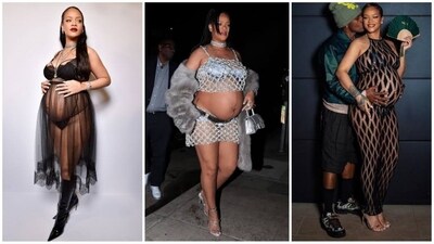 Rihanna is known for her daring and bold fashion sense and her maternity looks are no exception. The pop star confidently flaunts sizzling and revealing outfits that embrace her baby bump. From chic strappy heels to stylish boots, Rihanna sets new trends in pregnancy fashion with each ensemble she wears. (Pinterest) Rihanna is known for her daring and bold fashion sense and her maternity looks are no exception. The pop star confidently flaunts sizzling and revealing outfits that embrace her baby bump. From chic strappy heels to stylish boots, Rihanna sets new trends in pregnancy fashion with each ensemble she wears. (Pinterest)