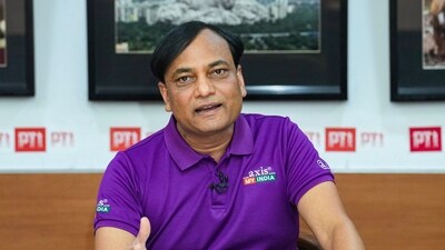 New Delhi: Chairman & MD, Axis My India Pradeep Gupta during an interview with PTI, in New Delhi, Wednesday, June 19, 2024. (PTI) New Delhi: Chairman & MD, Axis My India Pradeep Gupta during an interview with PTI, in New Delhi, Wednesday, June 19, 2024. (PTI)