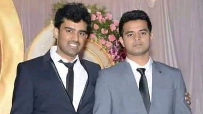 Suraj Revanna (L), brother of Prajwal Revanna (R), arrested on "unnatural offences" charge. (X/@iSurajRevanna)