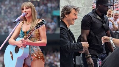 Travis Kelce dances with Tom Cruise, Mila Kunis, Ashton Kutcher and more at Taylor Swift Wembley night 2 Travis Kelce dances with Tom Cruise, Mila Kunis, Ashton Kutcher and more at Taylor Swift Wembley night 2