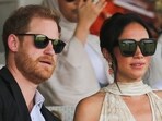 Britain's Prince Harry, Duke of Sussex and Meghan, Duchess of Sussex attend a polo fundraiser event in Lagos, Nigeria, May 12, 2024. REUTERS/Akintunde Akinleye/File Photo