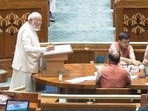 PM Narendra Modi took his oath in Hindi amidst "Jai Shri Ram" chants. (PTI Photo) 