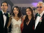 Lalit Modi and Vijay Mallya attended Sidhartha Mallya and Jasmine's wedding in the United Kingdom. 