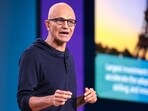 Microsoft Chairman and Chief Executive Officer Satya Nadella speaks during the Microsoft Build opening keynote at the Seattle Convention Center Summit Building in Seattle, Washington.