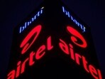 A Bharti Airtel office building is pictured in Gurugram on the outskirts of New Delhi (Reuters)
