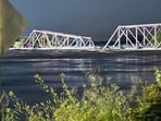 Train bridge collapses into the Big Sioux River in North Sioux City in Iowa, US Train bridge collapses into the Big Sioux River in North Sioux City in Iowa, US
