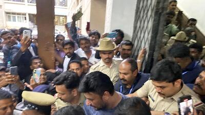Darshan has been arrested for the torture and murder of Renukaswamy, who was abducted from Chitradurga on June 8 and allegedly attacked brutally by the actor and his accomplices for reportedly sending lewd messages to Pavithra Gowda (PTI) Darshan has been arrested for the torture and murder of Renukaswamy, who was abducted from Chitradurga on June 8 and allegedly attacked brutally by the actor and his accomplices for reportedly sending lewd messages to Pavithra Gowda (PTI)